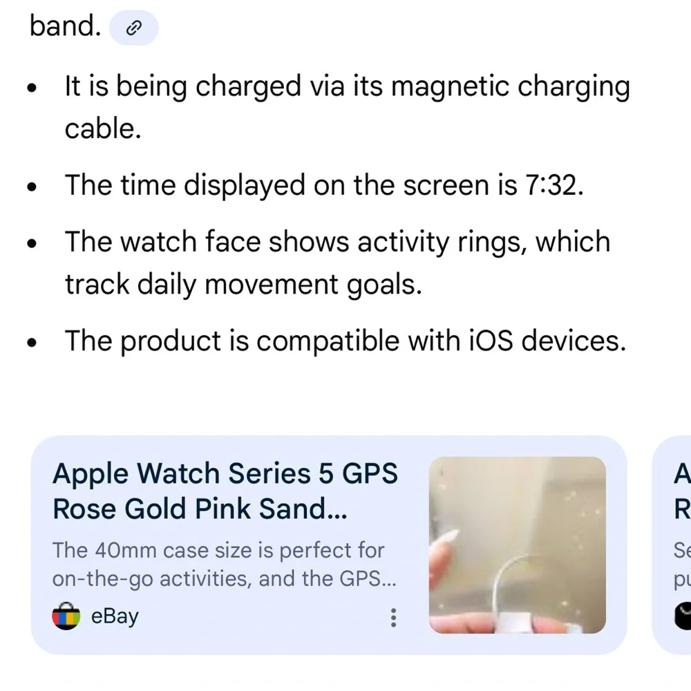 Apple Watch with pink band - Picture 5 of 5